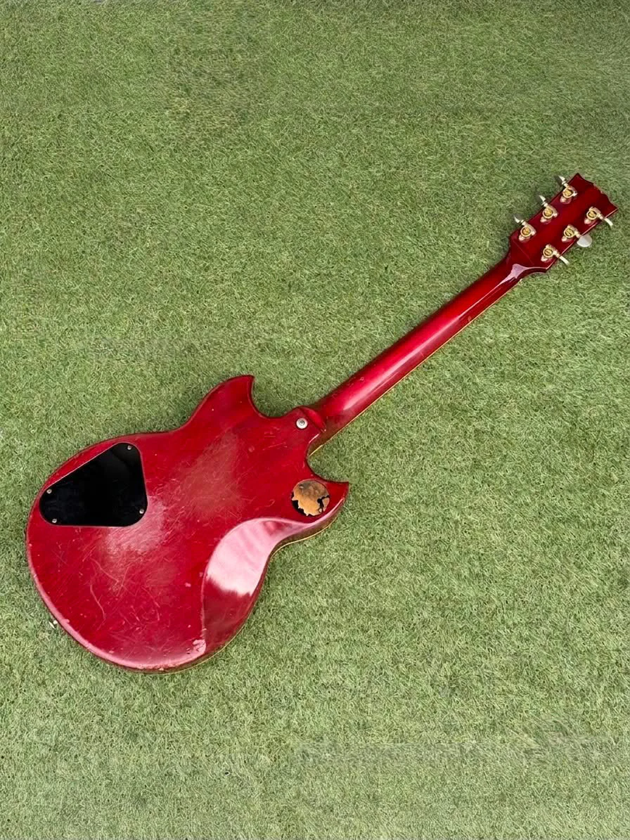 Rear view of Takanaka's 1976 Yamaha SG1000 in July 2026