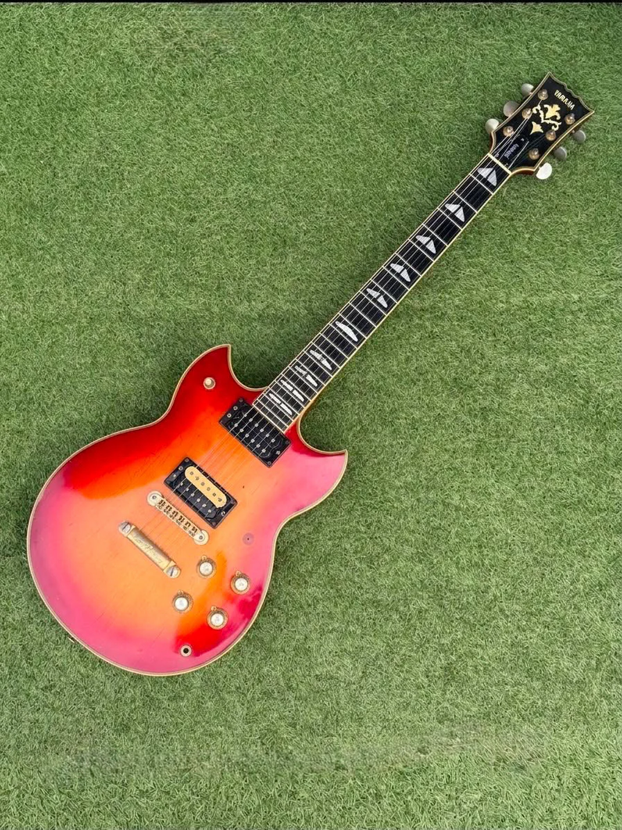 Front view of Takanaka's 1976 Yamaha SG1000 in July 2026